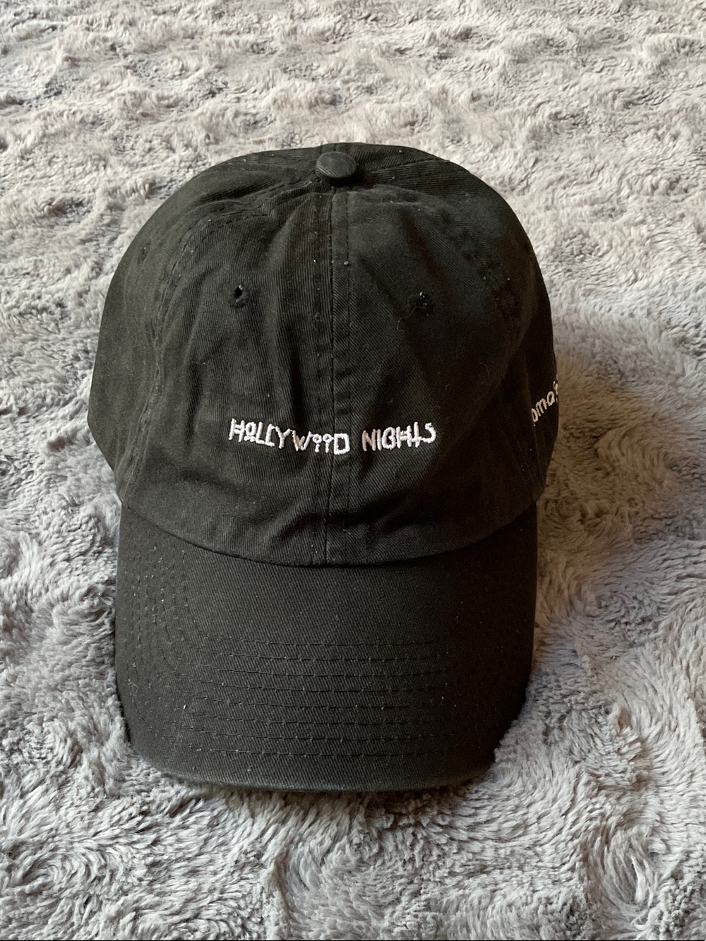 Hollywood Nights Black Baseball Cap